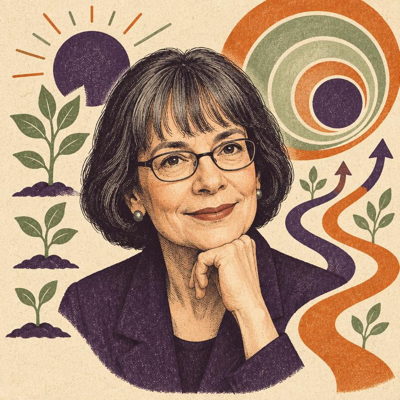 Illustrated portrait of Carol Dweck