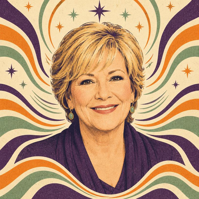 Illustrated portrait of Esther Hicks