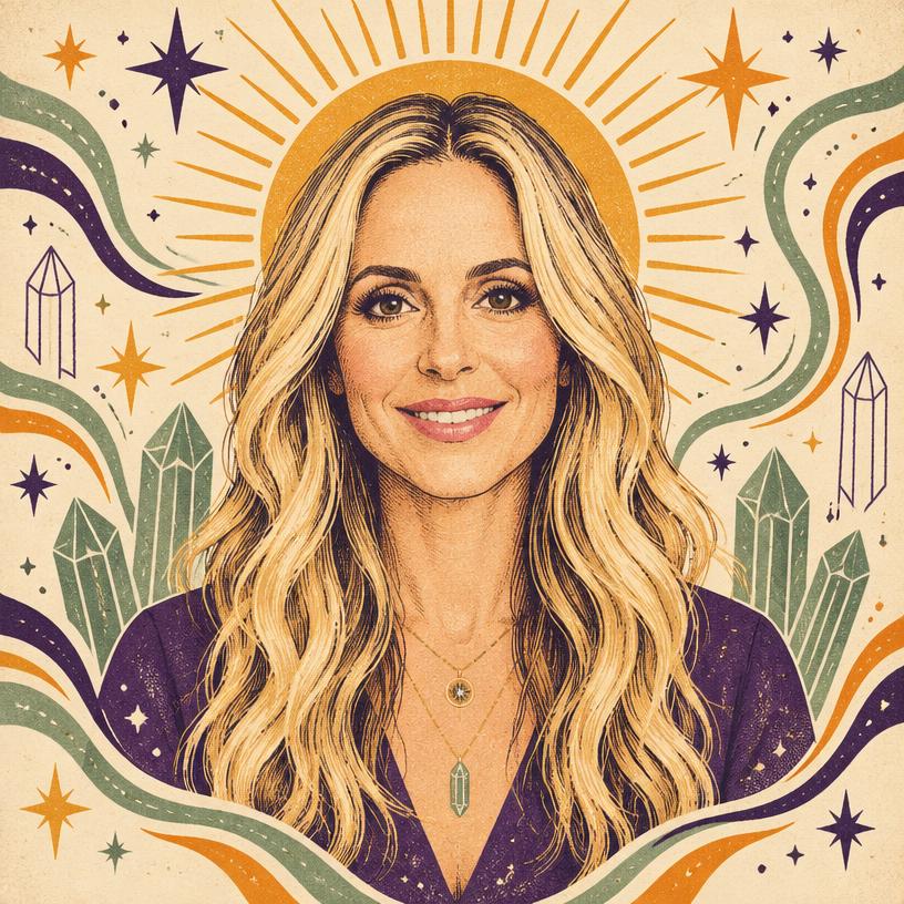 Illustrated portrait of Gabby Bernstein