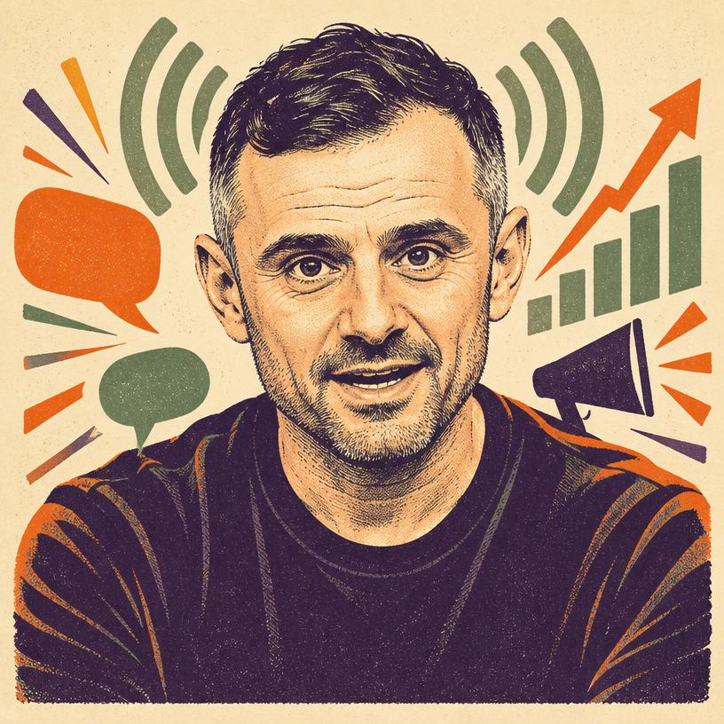 Illustrated portrait of Gary Vaynerchuk
