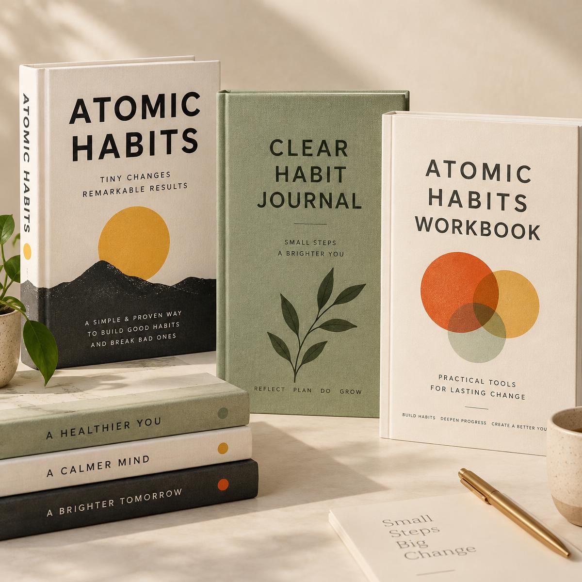 Editorial arrangement of Atomic Habits and companion materials