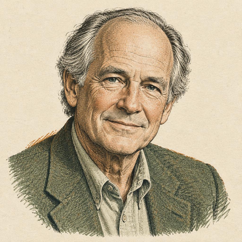 Illustrated portrait of John Bradshaw