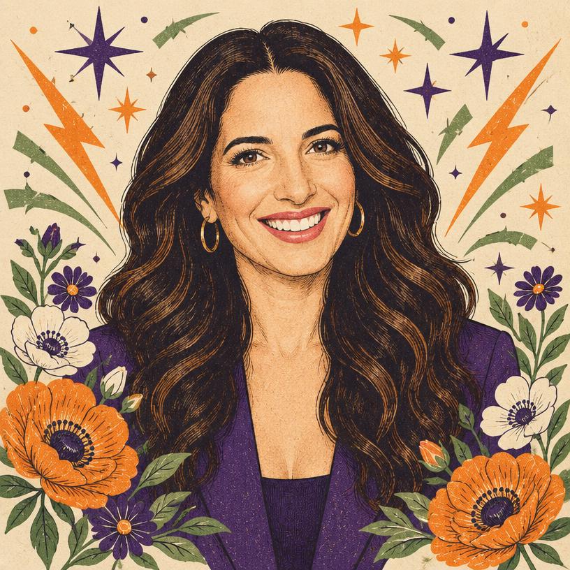 Illustrated portrait of Marie Forleo