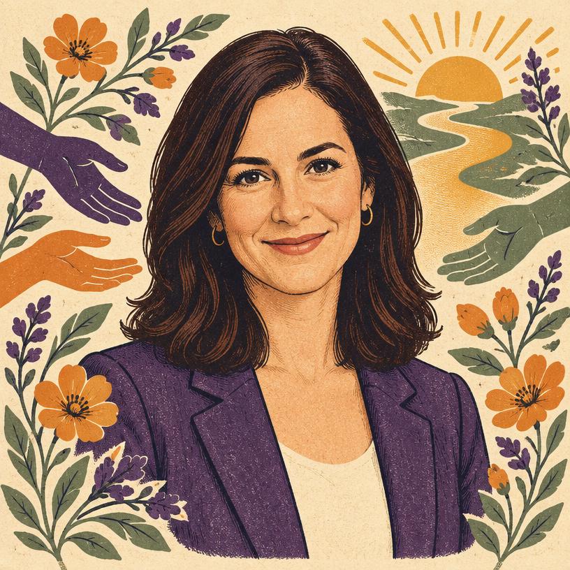 Illustrated portrait of Michele Whittington