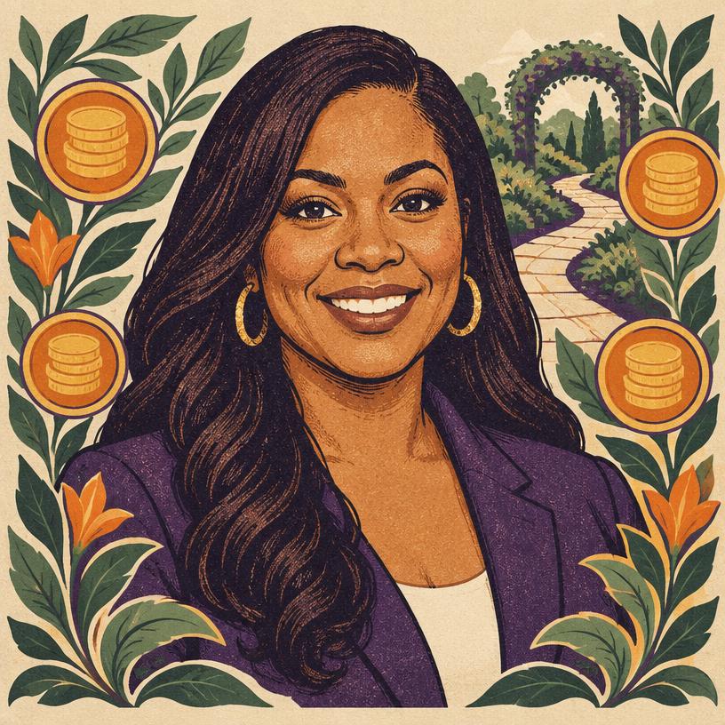 Illustrated portrait of Patrice Washington