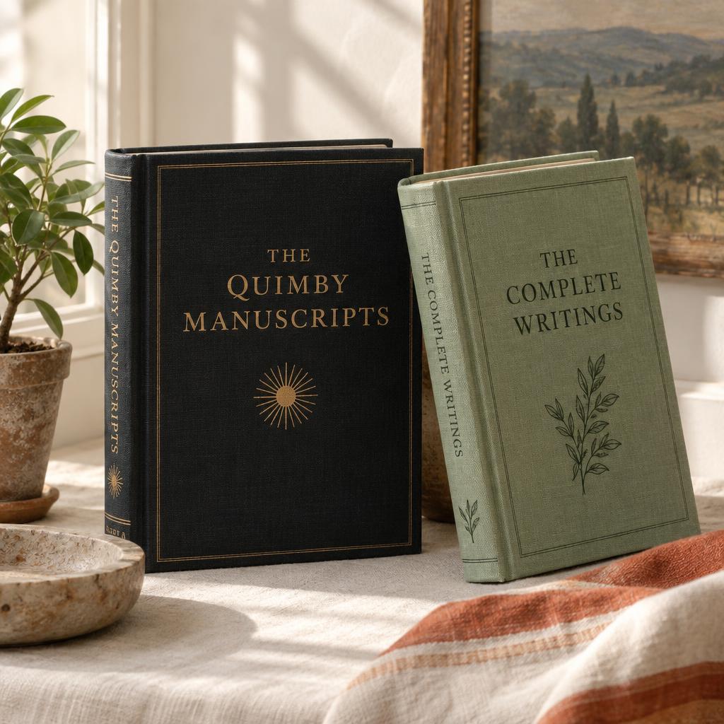 Editorial arrangement of books by Phineas P. Quimby
