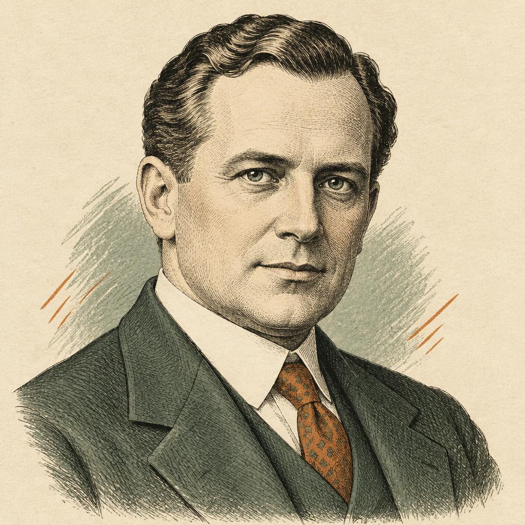 Illustrated portrait of Robert Collier