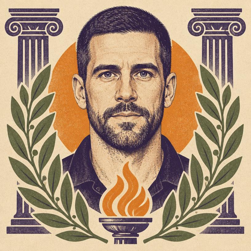 Illustrated portrait of Ryan Holiday