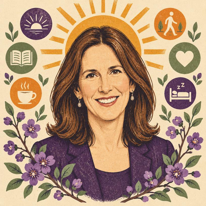 Illustrated portrait of Sonja Lyubomirsky