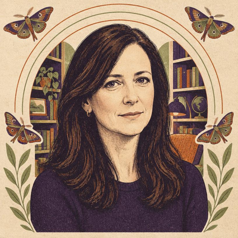 Illustrated portrait of Susan Cain