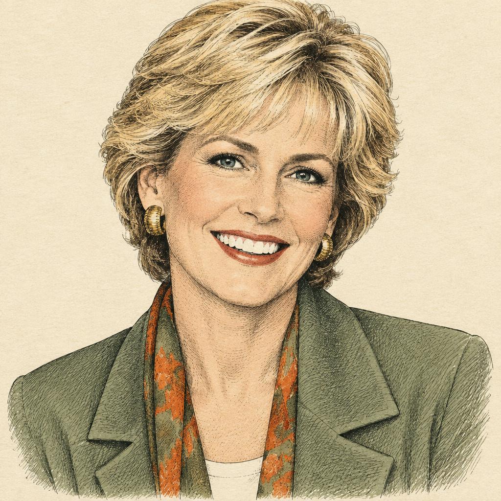Illustrated portrait of Susan Jeffers