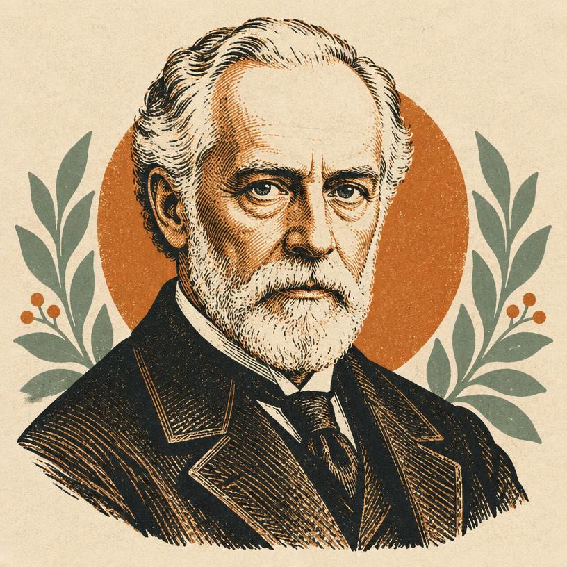 Illustrated portrait of Thomas Troward