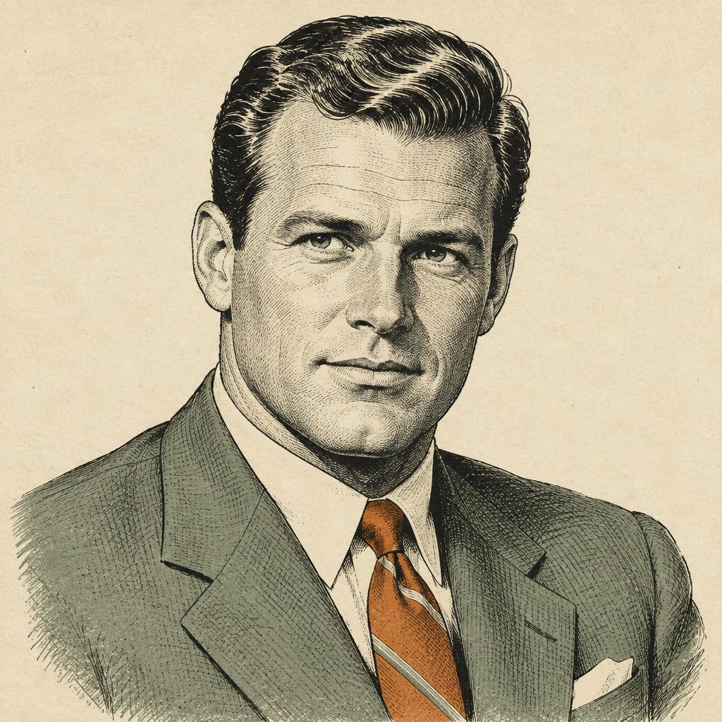 Illustrated portrait of U.S. Andersen